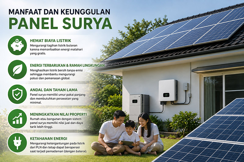 Manfaat dan keunggulan panel surya untuk rumah dan lingkungan