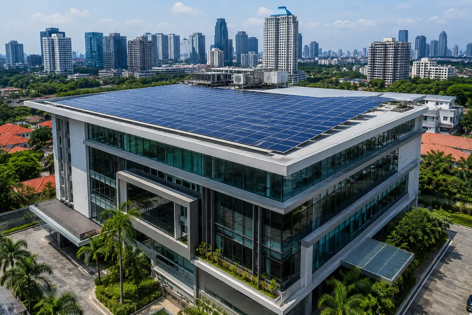 Panel Surya untuk Kantor dan Gedung