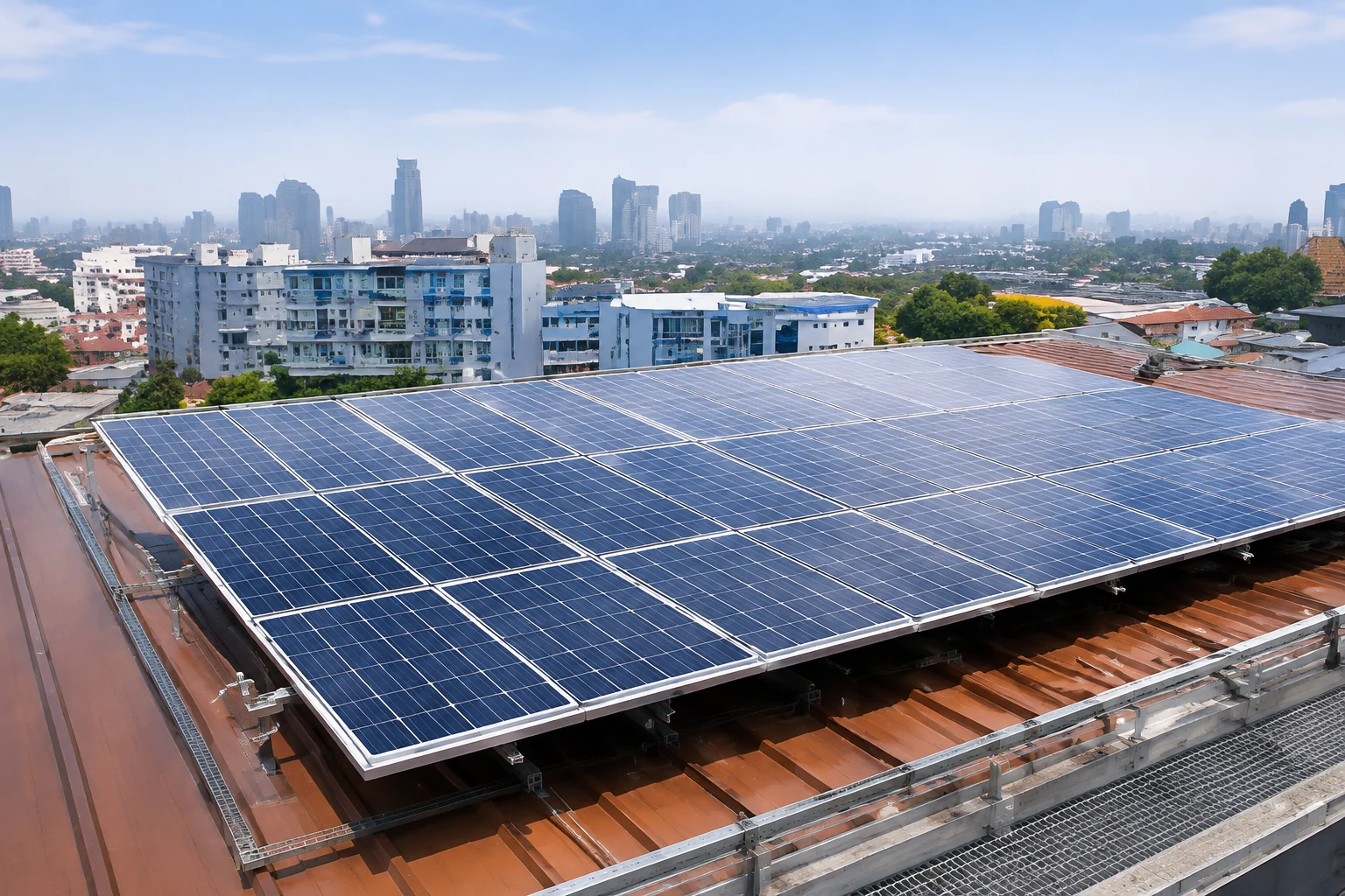 Sistem panel surya On-Grid