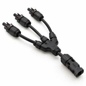 MC4 T-Branch Connector 3in1 - Konektor Cabang Panel Surya 3 Jalur